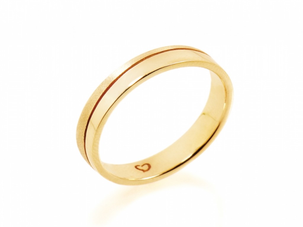 Alianças Ouro Amarelo sem Brilhantes ALR003141C