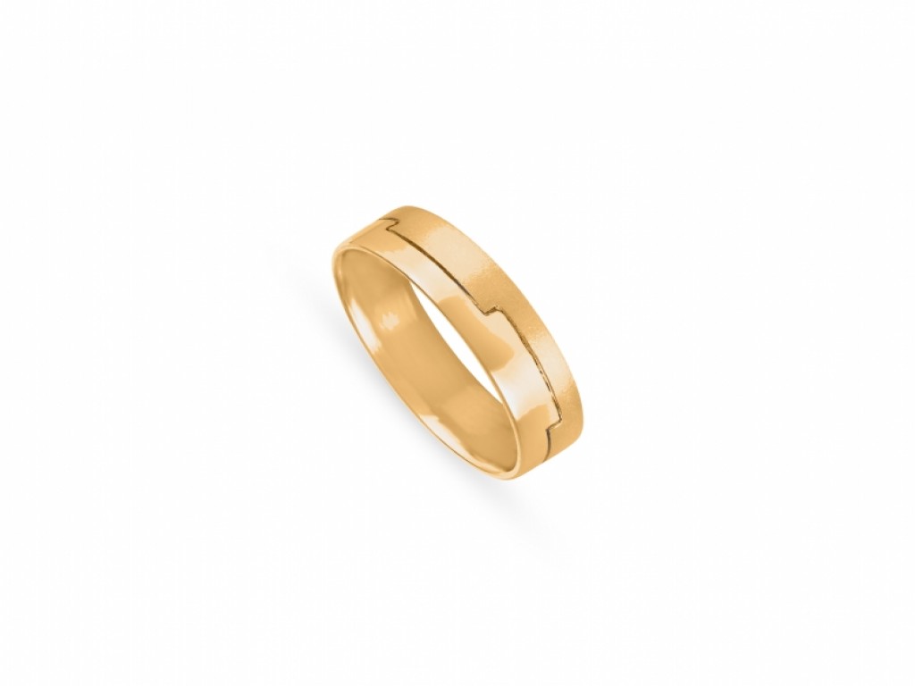 Alianças Ouro Amarelo sem Brilhantes ALR004582