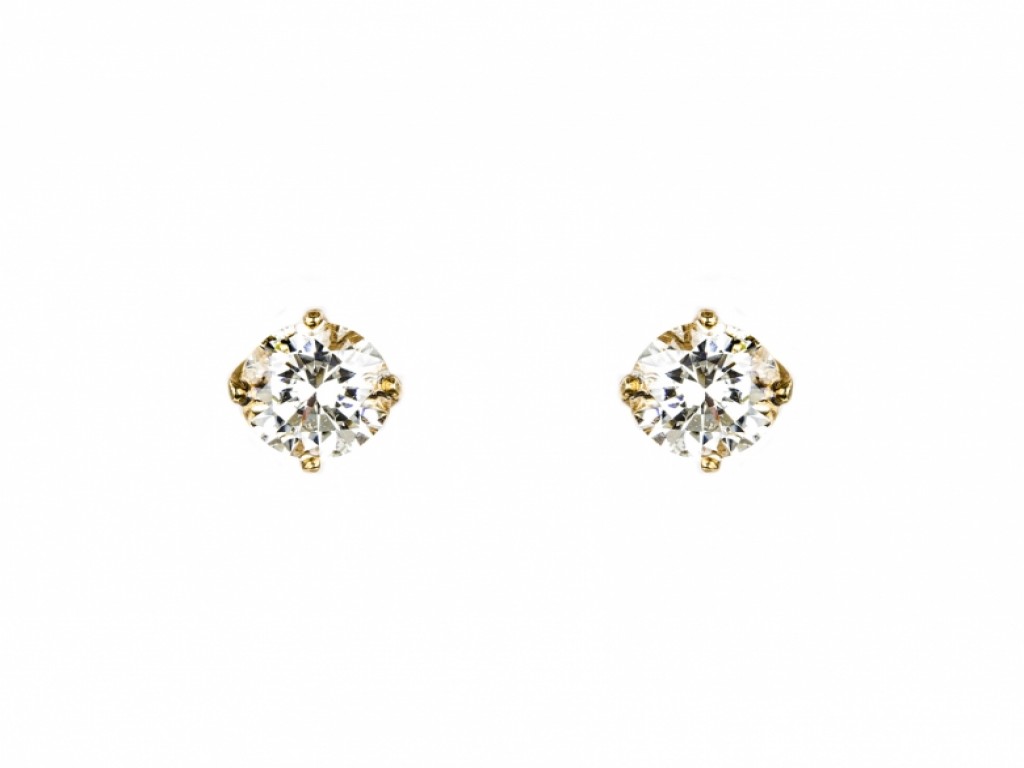 Brincos Tornilhos Ouro com Zirconias TR003022