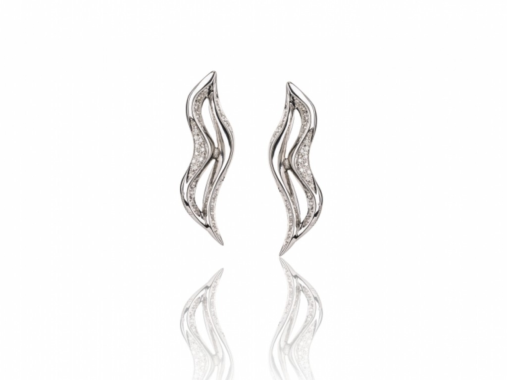 Brincos Tornilhos Ouro com Diamantes TRL004849B