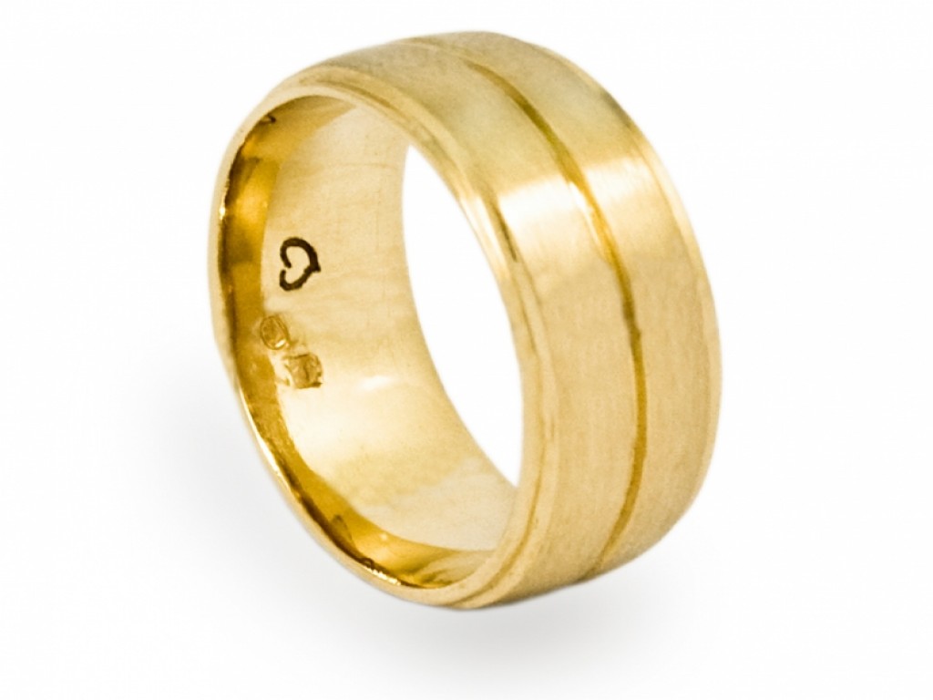 Alianças Ouro Amarelo sem Brilhantes ALR003560