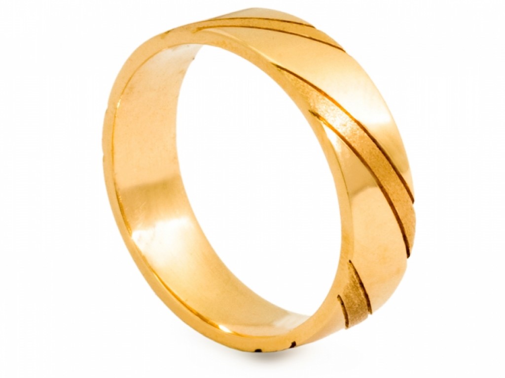 Alianças Ouro Amarelo sem Brilhantes ALR002885C