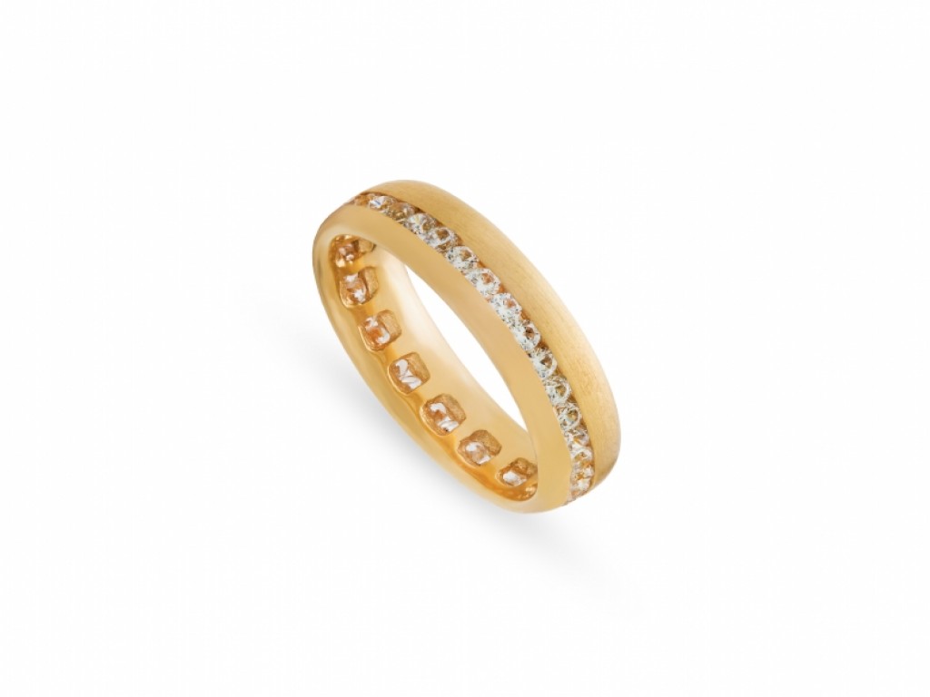 Aliança de Casamento Ouro Amarelo com Diamantes ALR004684