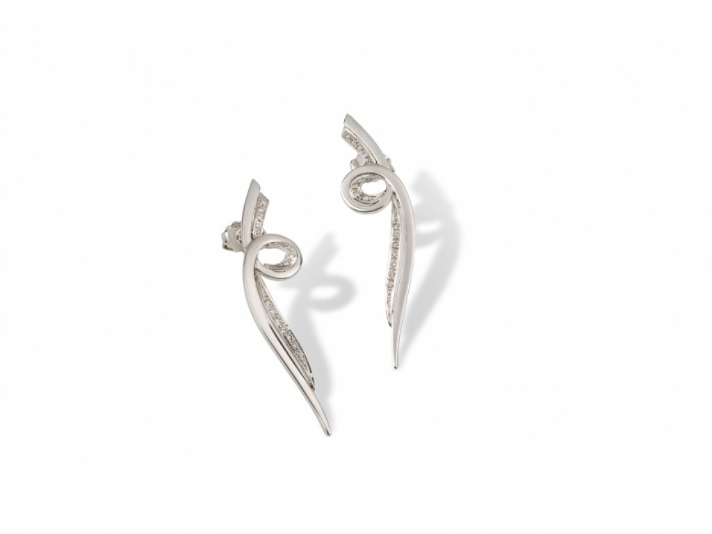 Brincos Tornilhos Ouro com Diamantes TRL004134B