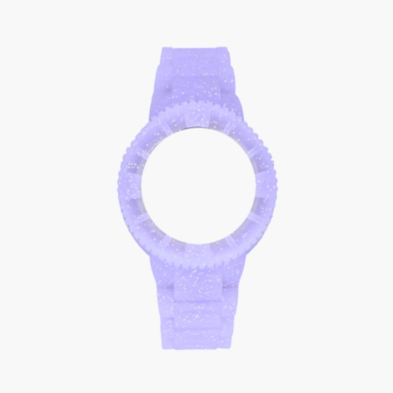 Bracelete Silicone Whatxandgo Original Glittering / Purple / 38mm