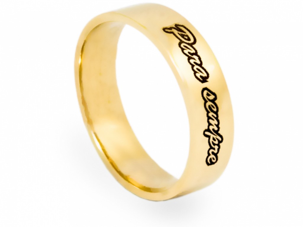 Alianças Ouro Amarelo sem Brilhantes ALR003333A