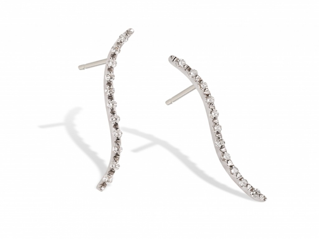 Brincos Tornilhos Ouro com Diamantes TRR006168B