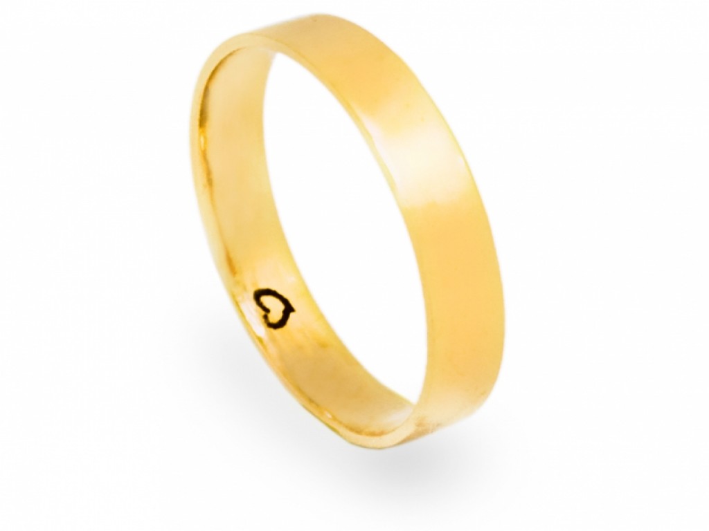 Alianças Ouro Amarelo sem Brilhantes ALR003330