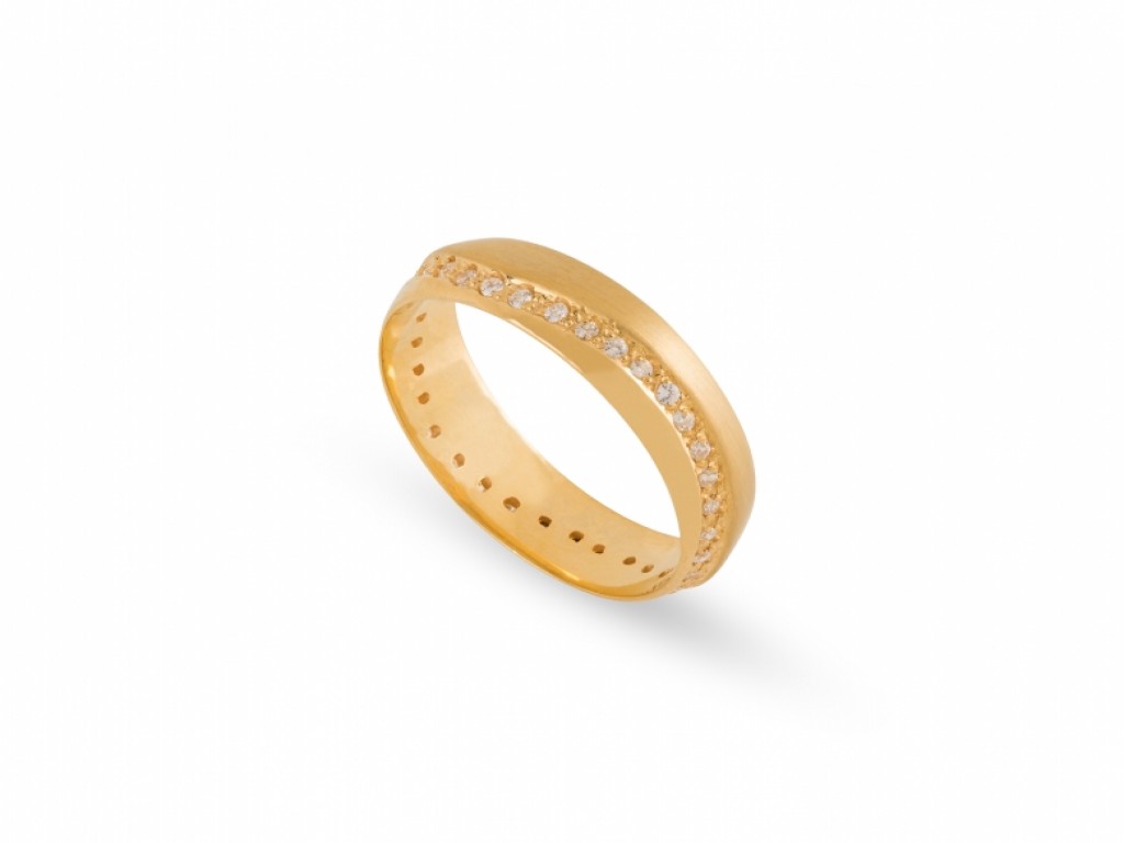 Aliança de Casamento Ouro Amarelo com Diamantes ALR004835