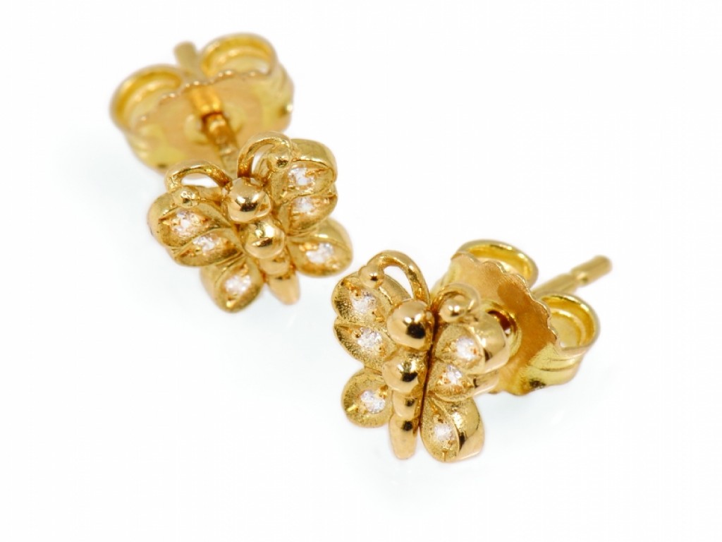 Brincos Tornilhos Ouro com Zirconias TR003157