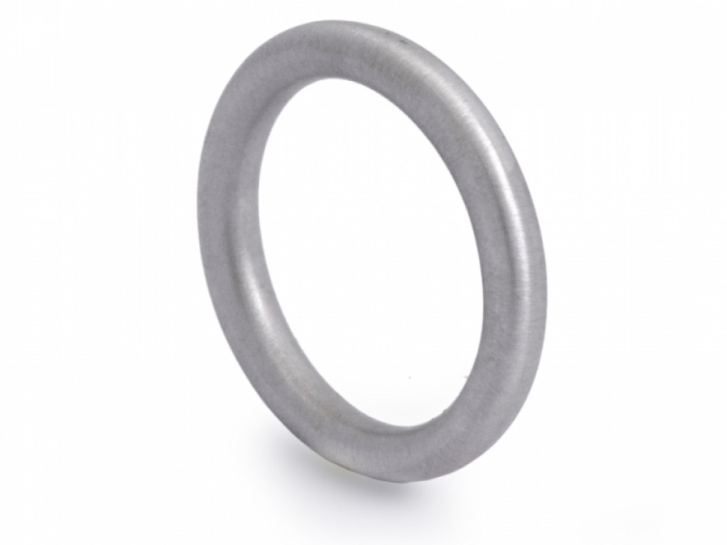 Alianças Ouro Branco sem Brilhantes ALR003329B