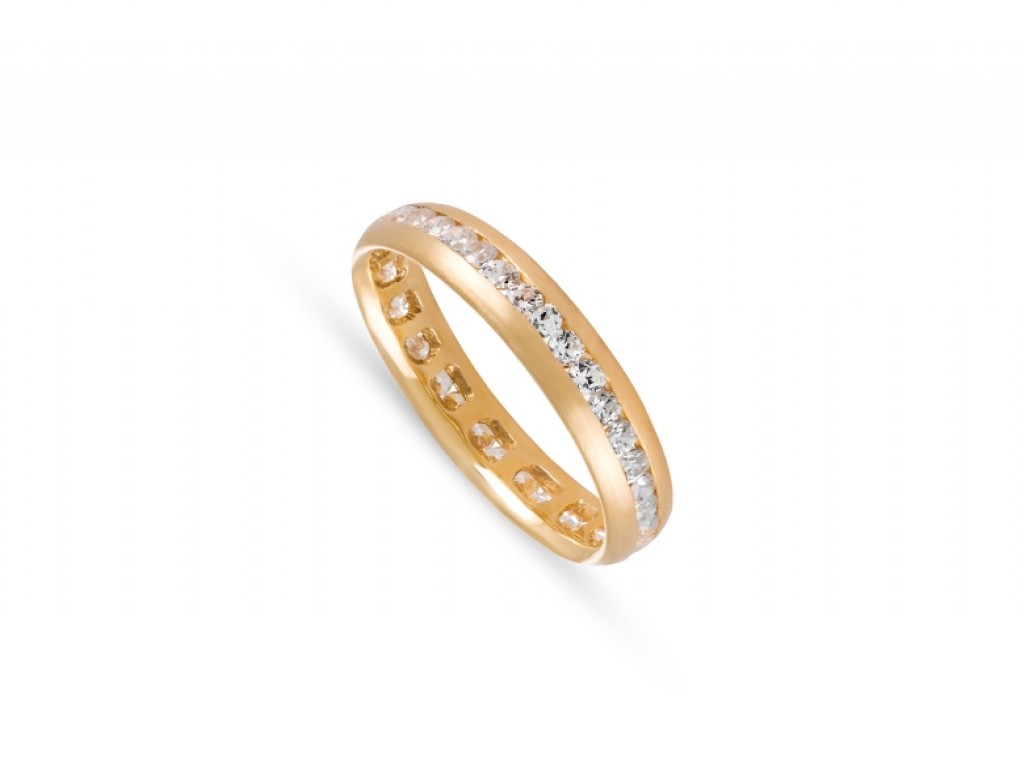 Aliança de Casamento Ouro Amarelo com Diamantes ALR004372