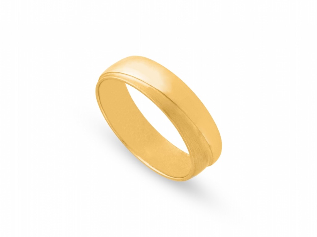 Alianças Ouro Amarelo sem Brilhantes ALR005069