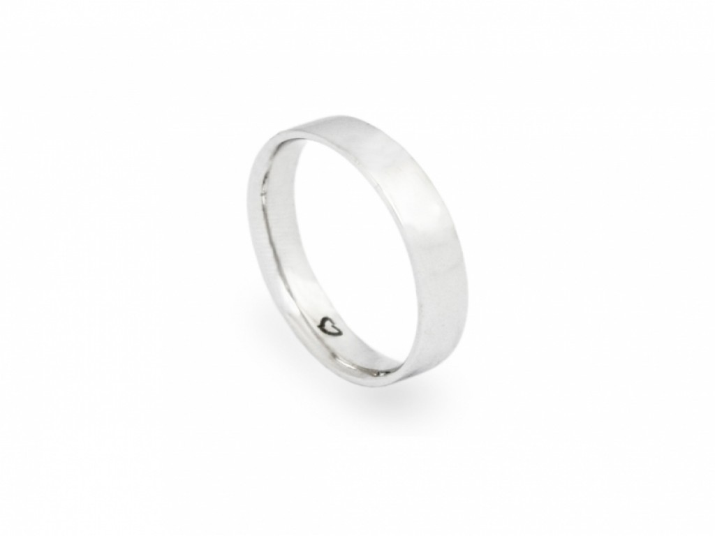 Alianças Ouro Branco sem Brilhantes ALR000707E