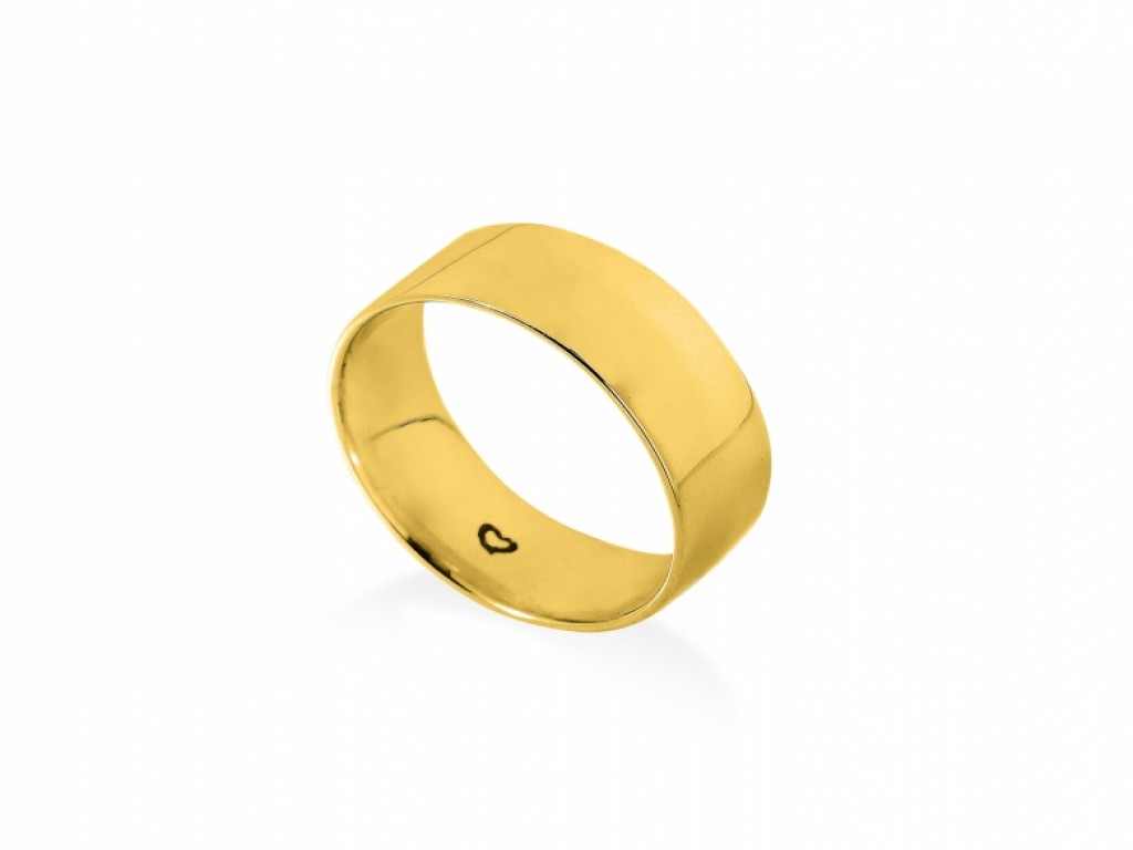 Alianças Ouro Amarelo sem Brilhantes ALR001401