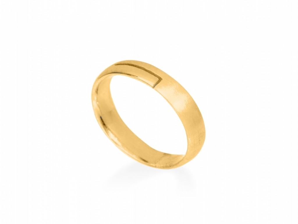 Alianças Ouro Amarelo sem Brilhantes ALR004326