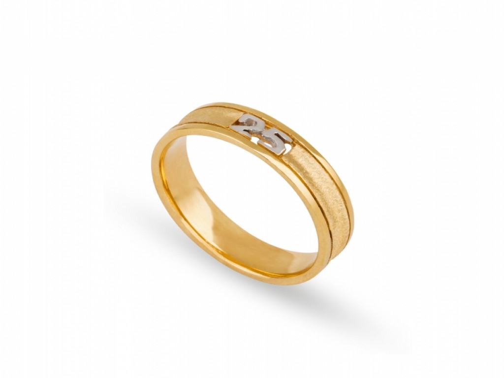 Alianças 25 Anos Ouro Amarelo e Branco sem Brilhantes ALR002333