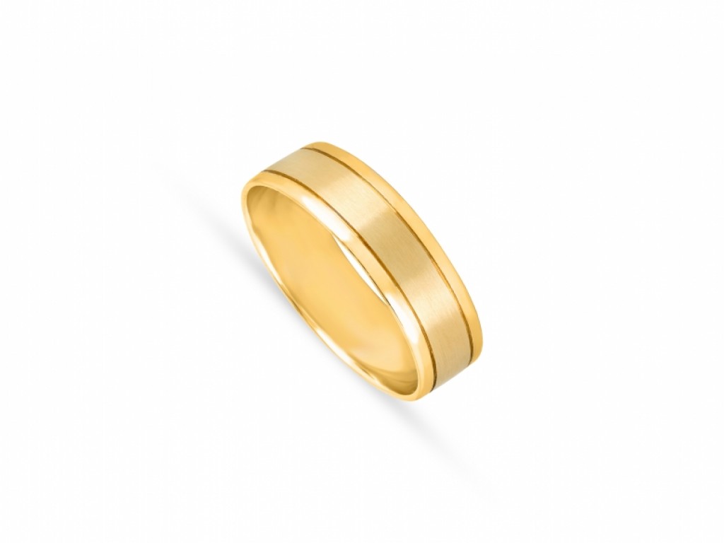 Alianças Ouro Amarelo sem Brilhantes ALR005033A