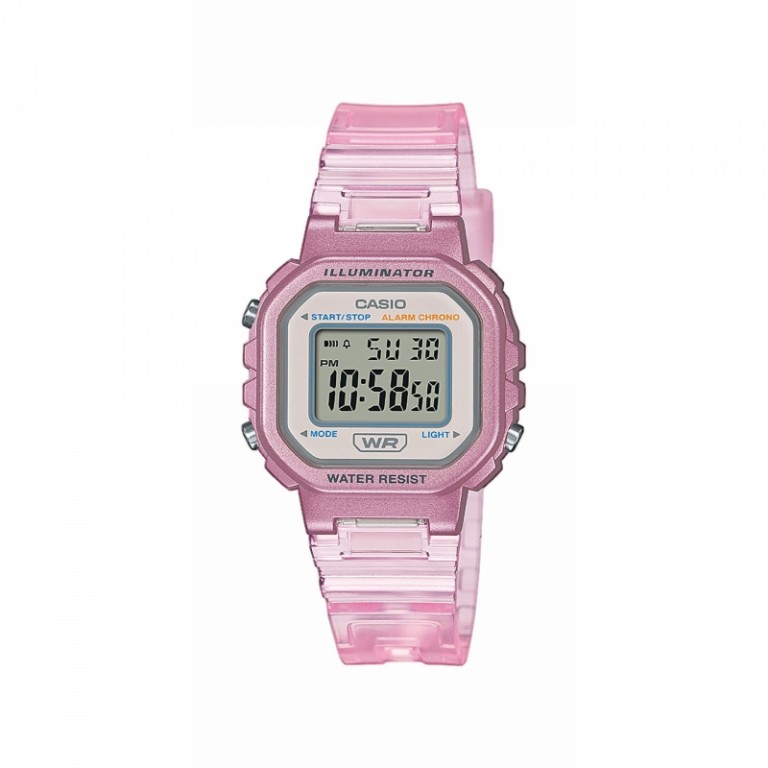 RELÓGIO UNISEXO CASIO COLLECTION DIGITAL ROSA LA-20WHS-4AEF