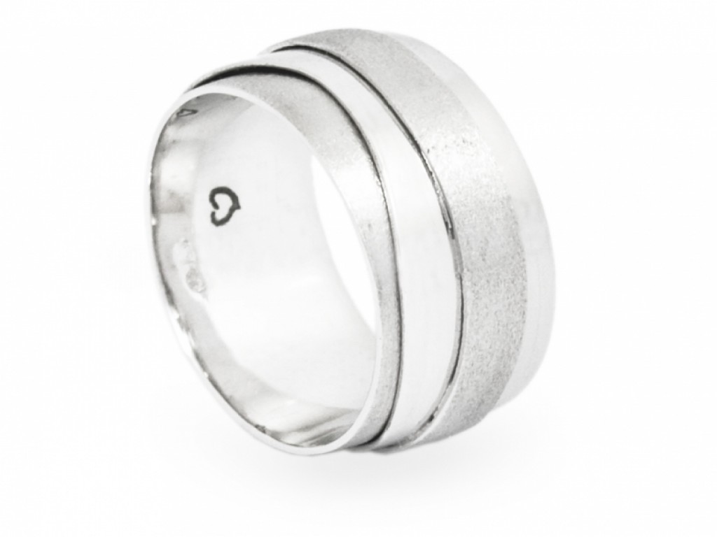 Alianças Ouro Branco sem Brilhantes ALR003681C