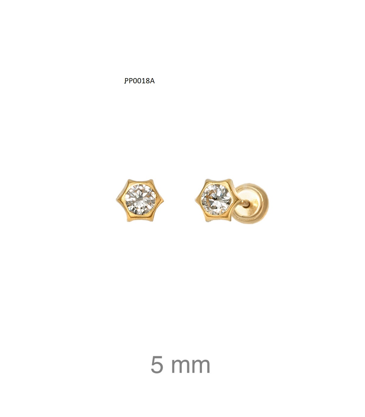 Brincos rosca dourados P0018A