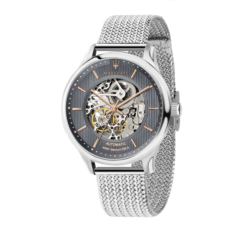 GENTLEMAN 43mm AUTO GRAY DIAL SS BR