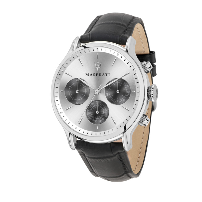 EPOCA 42mm MULTI W/SILVER DIAL BLACK ST