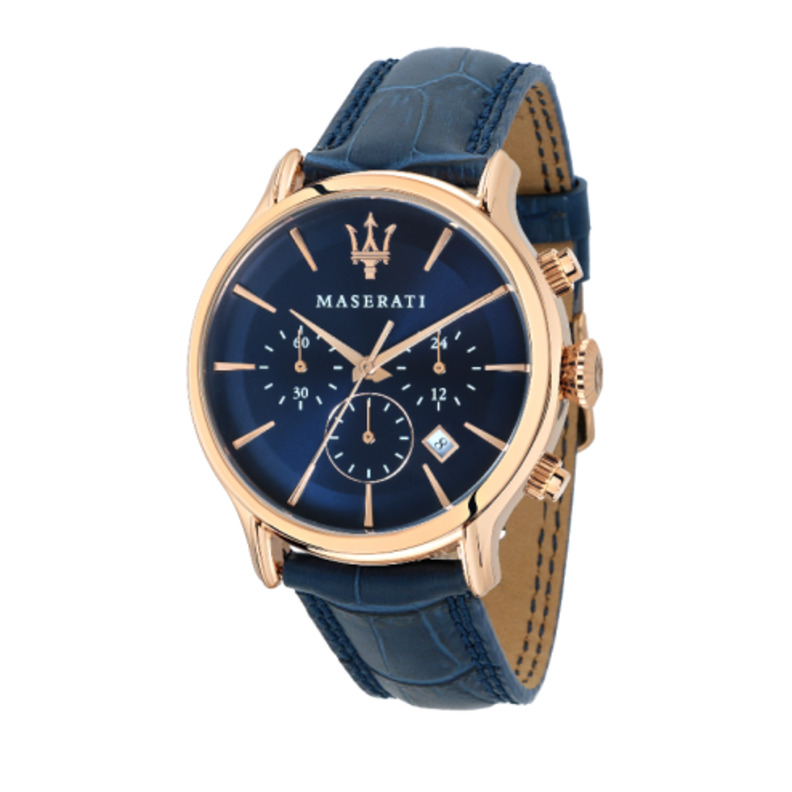 EPOCA EXT 42mm CHR D.BLUE DIAL BLUE ST