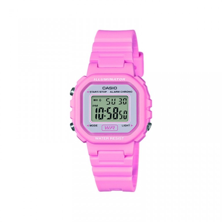 RELÓGIO UNISEXO CASIO COLLECTION DIGITAL ROSA LA-20WH-4A13F