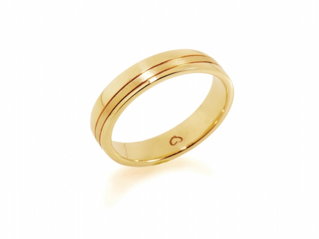 Alianças Ouro Amarelo sem Brilhantes ALR002723C