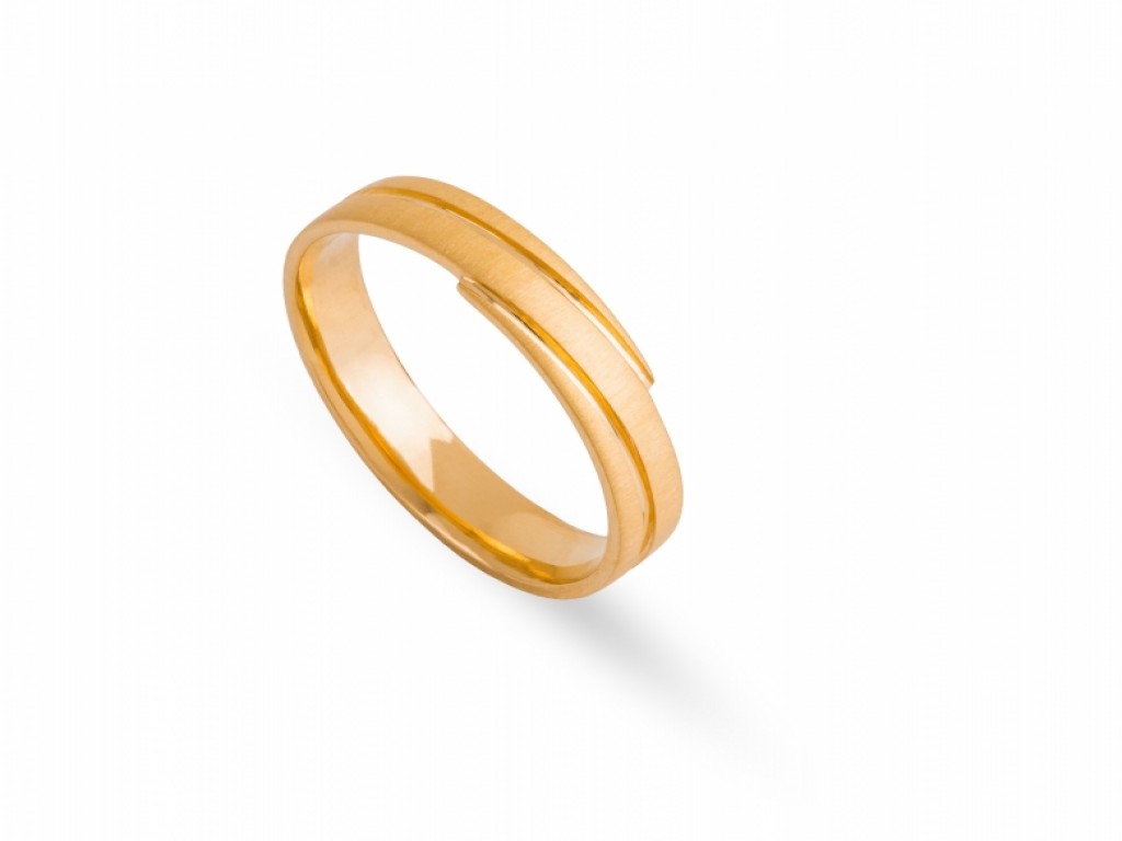 Alianças Ouro Amarelo sem Brilhantes ALR005072