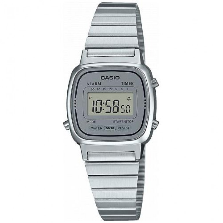 Relógio Digital CASIO Vintage Homem (Aço e Resina - Prateado)