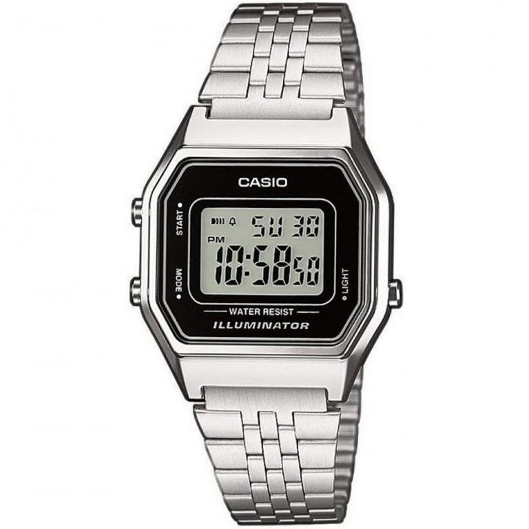 Relógio Digital CASIO Vintage Homem (Aço e Resina - Prateado)