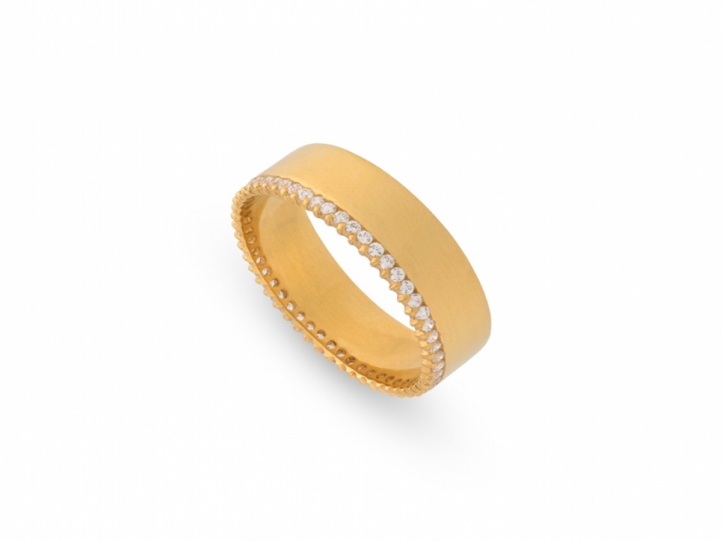 Aliança de Casamento Ouro Amarelo com Diamantes ALR005137